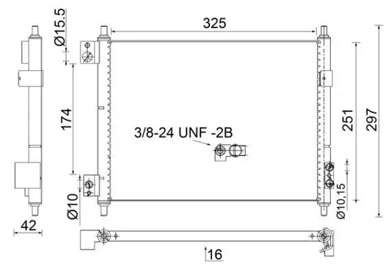 Kondensator, Klimaanlage MAHLE AC 856 000S