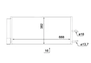 Kondensator, Klimaanlage MAHLE AC 890 000S