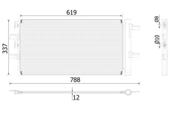 Kondensator, Klimaanlage MAHLE AC 894 000P Bild Kondensator, Klimaanlage MAHLE AC 894 000P