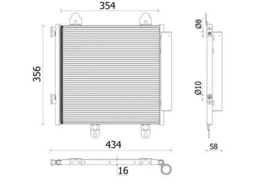 Kondensator, Klimaanlage MAHLE AC 897 000P Bild Kondensator, Klimaanlage MAHLE AC 897 000P