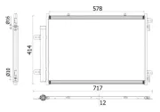 Kondensator, Klimaanlage MAHLE AC 898 000P