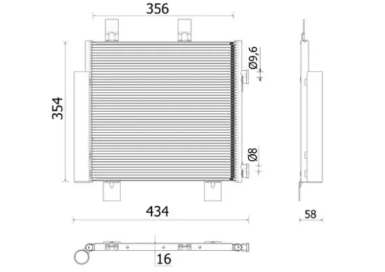 Kondensator, Klimaanlage MAHLE AC 899 000P Bild Kondensator, Klimaanlage MAHLE AC 899 000P
