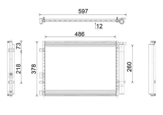 Kondensator, Klimaanlage MAHLE AC 916 000P Bild Kondensator, Klimaanlage MAHLE AC 916 000P
