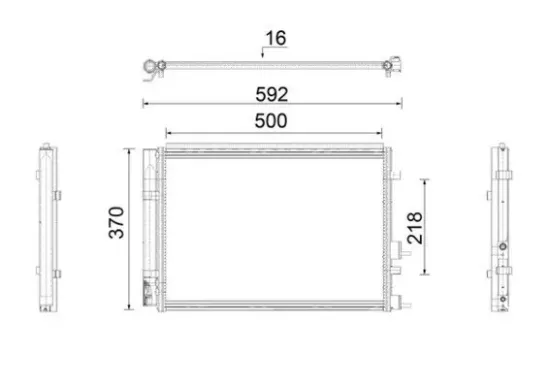 Kondensator, Klimaanlage MAHLE AC 920 000P Bild Kondensator, Klimaanlage MAHLE AC 920 000P