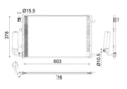 Kondensator, Klimaanlage MAHLE AC 923 000S