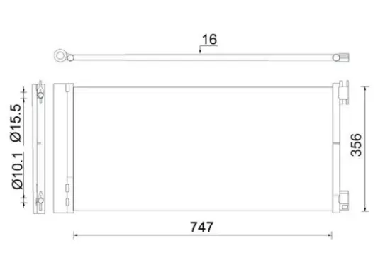 Kondensator, Klimaanlage MAHLE AC 925 000S Bild Kondensator, Klimaanlage MAHLE AC 925 000S