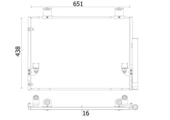 Kondensator, Klimaanlage MAHLE AC 929 000S Bild Kondensator, Klimaanlage MAHLE AC 929 000S