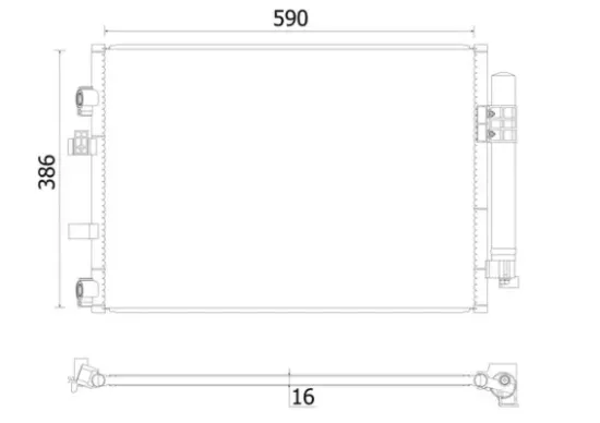 Kondensator, Klimaanlage MAHLE AC 930 000S Bild Kondensator, Klimaanlage MAHLE AC 930 000S