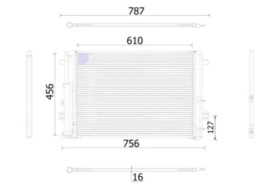 Kondensator, Klimaanlage MAHLE AC 933 000S Bild Kondensator, Klimaanlage MAHLE AC 933 000S
