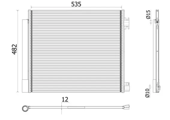 Kondensator, Klimaanlage MAHLE AC 944 000P