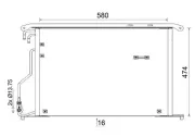 Kondensator, Klimaanlage MAHLE AC 947 000S