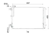 Kondensator, Klimaanlage MAHLE AC 949 000S