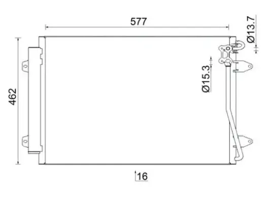 Kondensator, Klimaanlage MAHLE AC 954 000S Bild Kondensator, Klimaanlage MAHLE AC 954 000S