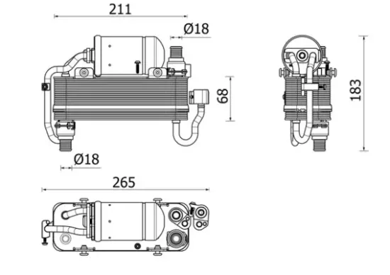 Kondensator, Klimaanlage MAHLE AC 960 000P Bild Kondensator, Klimaanlage MAHLE AC 960 000P