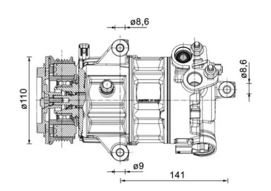 Kompressor, Klimaanlage MAHLE ACP 1491 000P Bild Kompressor, Klimaanlage MAHLE ACP 1491 000P