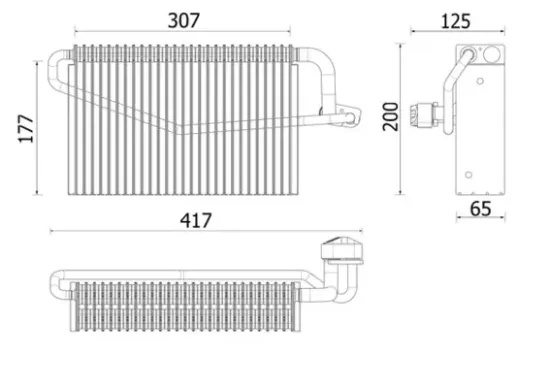 Verdampfer, Klimaanlage MAHLE AE 163 000P Bild Verdampfer, Klimaanlage MAHLE AE 163 000P