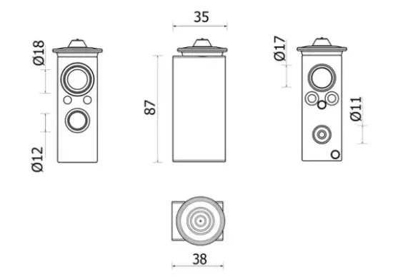 Expansionsventil, Klimaanlage MAHLE AVE 146 000P Bild Expansionsventil, Klimaanlage MAHLE AVE 146 000P