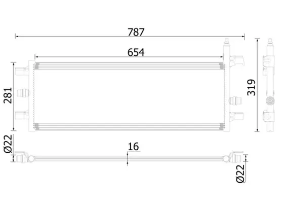 Niedertemperaturkühler, Ladeluftkühler MAHLE CIR 35 000P