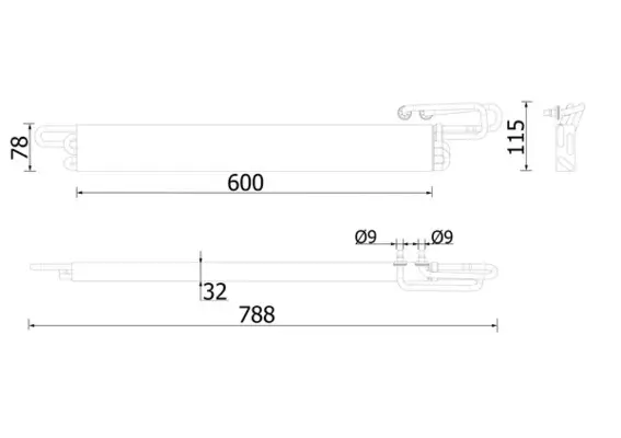Ölkühler, Motoröl MAHLE CLC 224 000P
