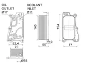 Ölkühler, Motoröl MAHLE CLC 235 000P