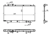 Kühler, Motorkühlung MAHLE CR 183 000S