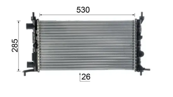 Kühler, Motorkühlung MAHLE CR 735 000P Bild Kühler, Motorkühlung MAHLE CR 735 000P