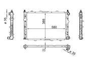 Kühler, Motorkühlung MAHLE CR 1567 000S