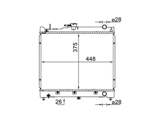 Kühler, Motorkühlung MAHLE CR 1576 000S