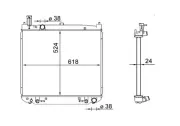 Kühler, Motorkühlung MAHLE CR 1577 000S