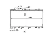 Kühler, Motorkühlung MAHLE CR 1580 000S