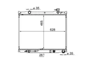 Kühler, Motorkühlung MAHLE CR 1581 000S