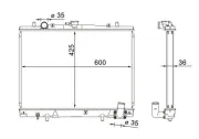 Kühler, Motorkühlung MAHLE CR 1608 000S