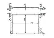 Kühler, Motorkühlung MAHLE CR 1663 000S