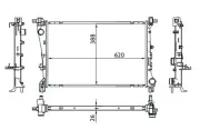 Kühler, Motorkühlung MAHLE CR 1664 000S