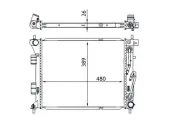 Kühler, Motorkühlung MAHLE CR 1694 000S