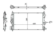 Kühler, Motorkühlung MAHLE CR 1697 000S