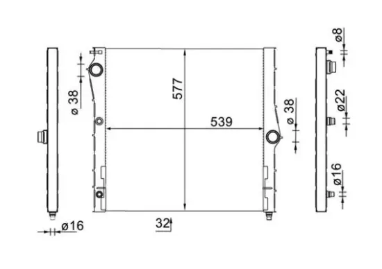 Kühler, Motorkühlung MAHLE CR 1903 000S Bild Kühler, Motorkühlung MAHLE CR 1903 000S