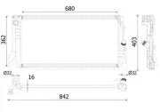 Kühler, Motorkühlung MAHLE CR 2315 000P