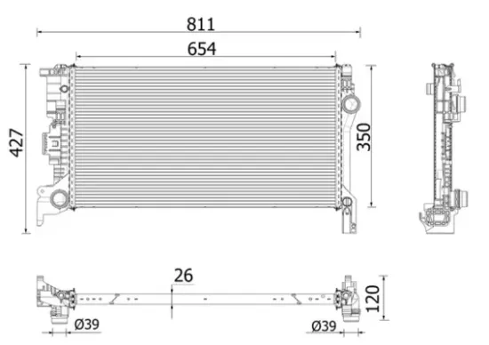 Kühler, Motorkühlung MAHLE CR 2335 000P Bild Kühler, Motorkühlung MAHLE CR 2335 000P