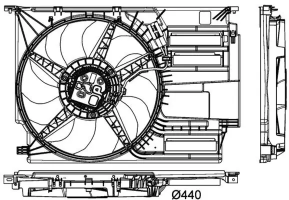 Lüfter, Motorkühlung MAHLE CFF 404 000P