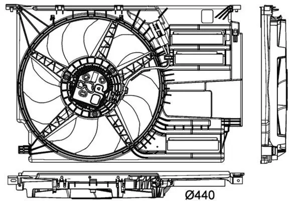 Lüfter, Motorkühlung MAHLE CFF 405 000P