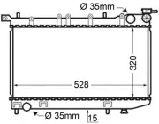 Kühler, Motorkühlung MAHLE CR 128 000S