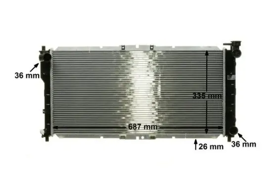 Kühler, Motorkühlung MAHLE CR 161 000S Bild Kühler, Motorkühlung MAHLE CR 161 000S