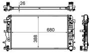 Kühler, Motorkühlung MAHLE CR 62 000S