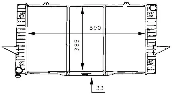 Kühler, Motorkühlung MAHLE CR 165 000S