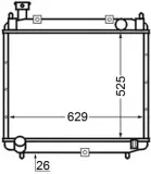 Kühler, Motorkühlung MAHLE CR 126 000S