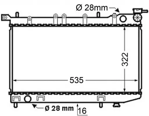 Kühler, Motorkühlung MAHLE CR 127 000S Bild Kühler, Motorkühlung MAHLE CR 127 000S