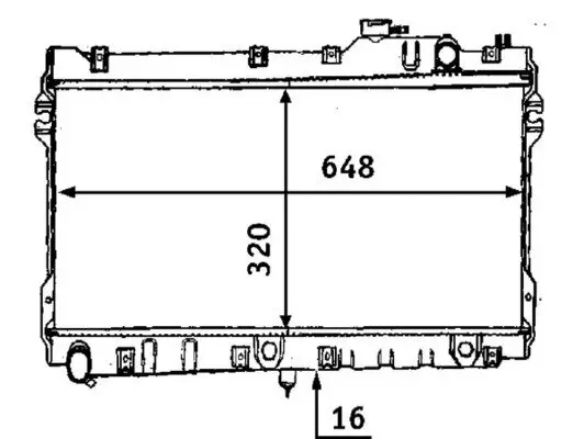 Kühler, Motorkühlung MAHLE CR 185 000S