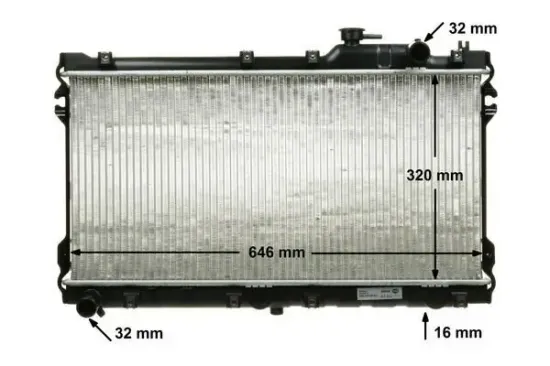 Kühler, Motorkühlung MAHLE CR 185 000S Bild Kühler, Motorkühlung MAHLE CR 185 000S