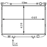 Kühler, Motorkühlung MAHLE CR 187 000S